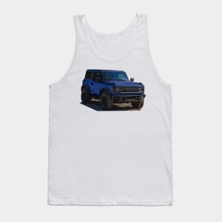 2021 Antimatter Blue Ford Bronco 2 Door Tank Top